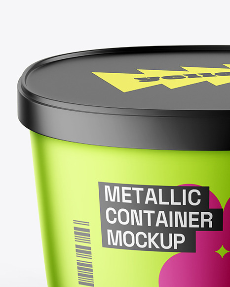 Metallized Container Mockup