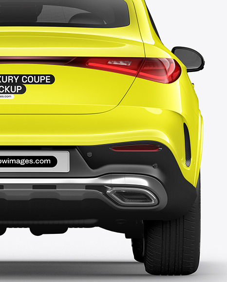 Luxury Coupe Mockup - Back View