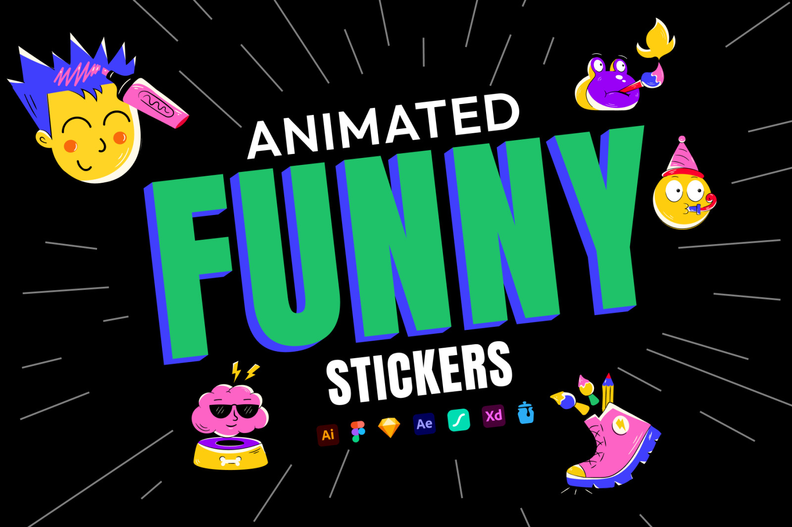 Animated Funny Stickers