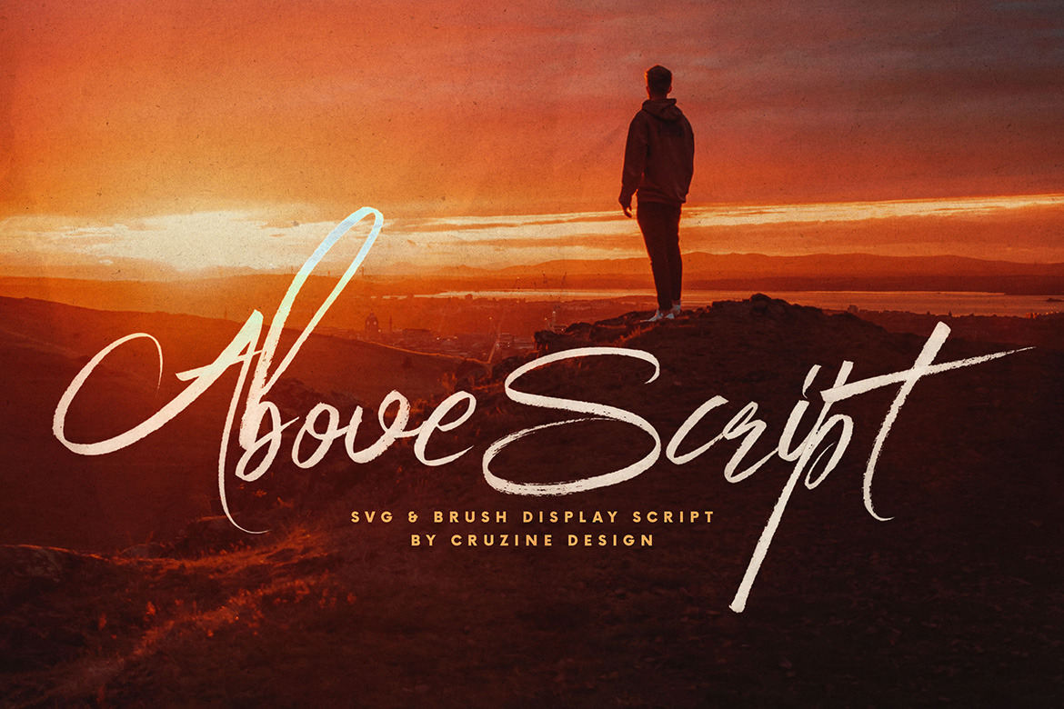 Above SVG Brush Script Above SVG Brush Script