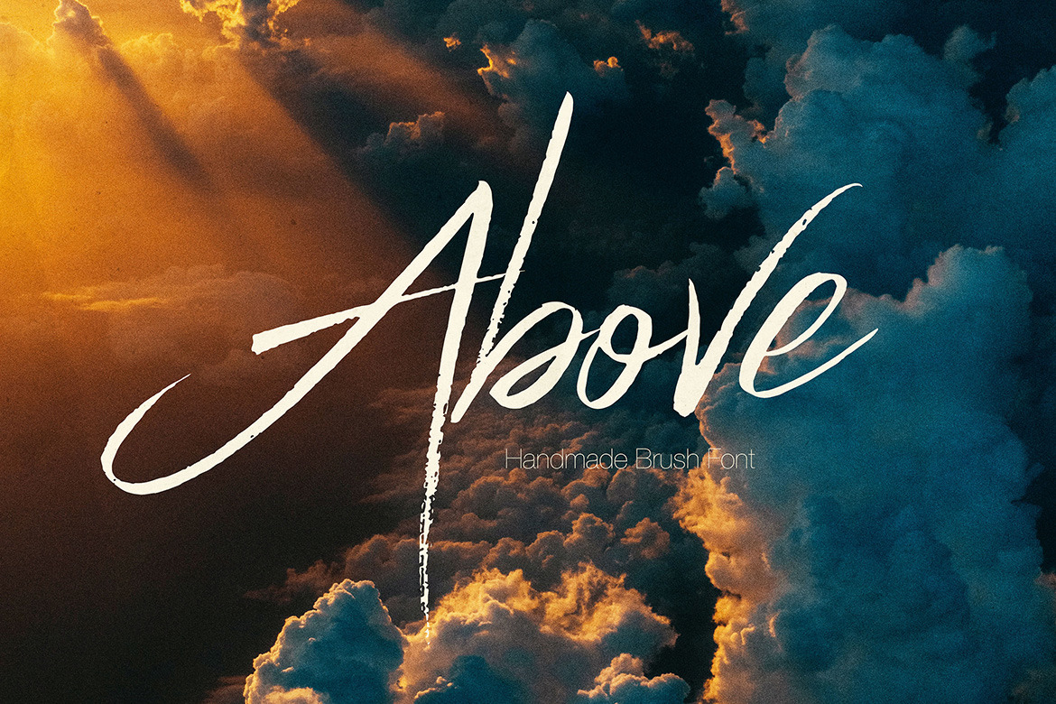 Above SVG Brush Script Above SVG Brush Script