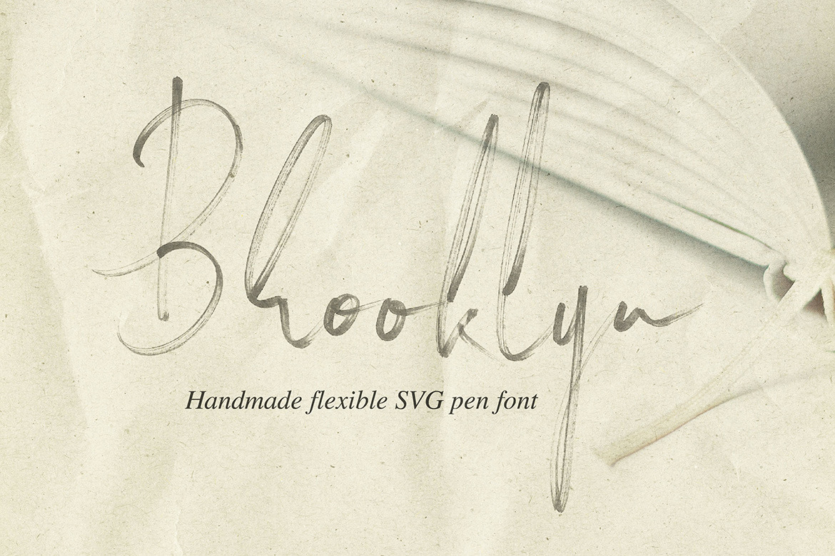 Brooklyn SVG Brush Script