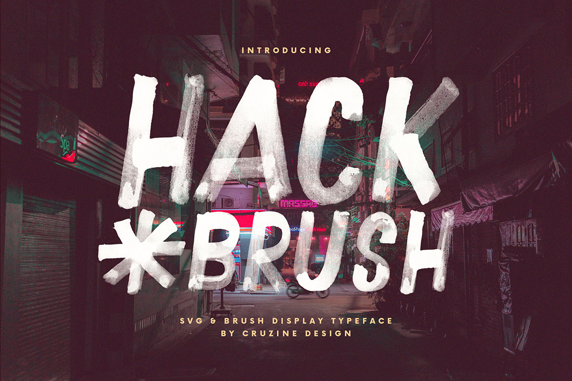 Hack Svg Brush Font