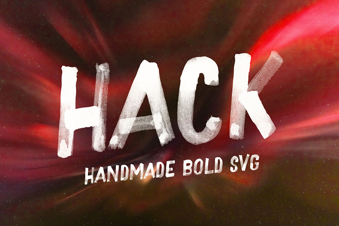 Hack Svg Brush Font