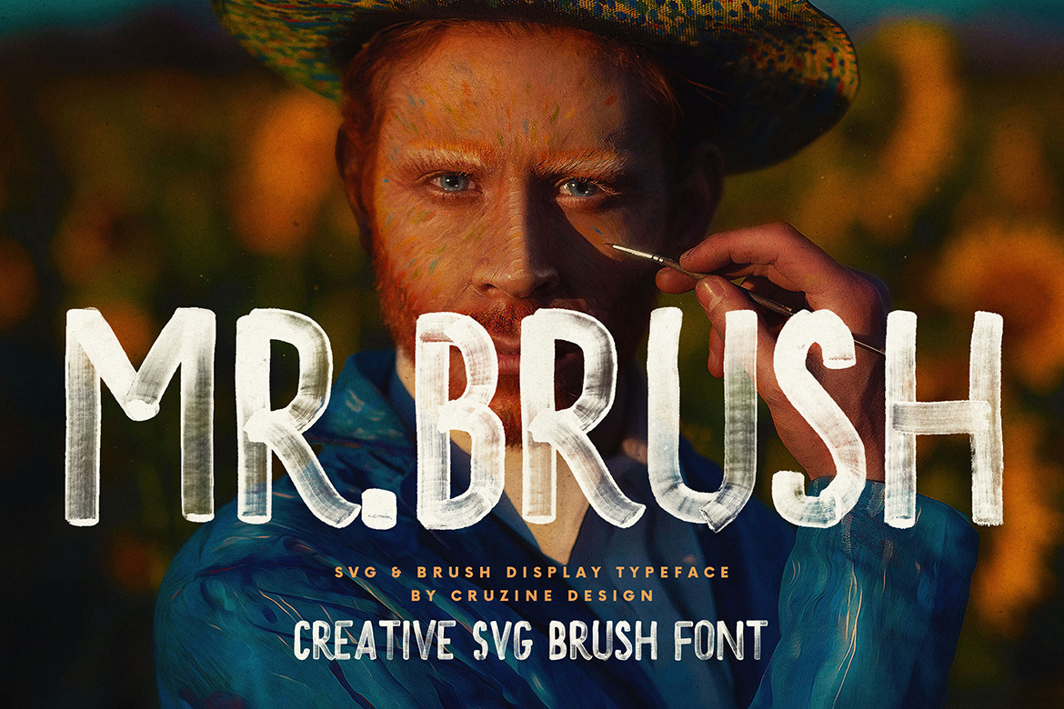 MrBrush SVG Brush Font