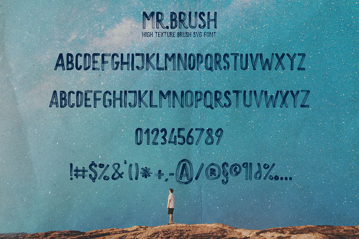 MrBrush SVG Brush Font