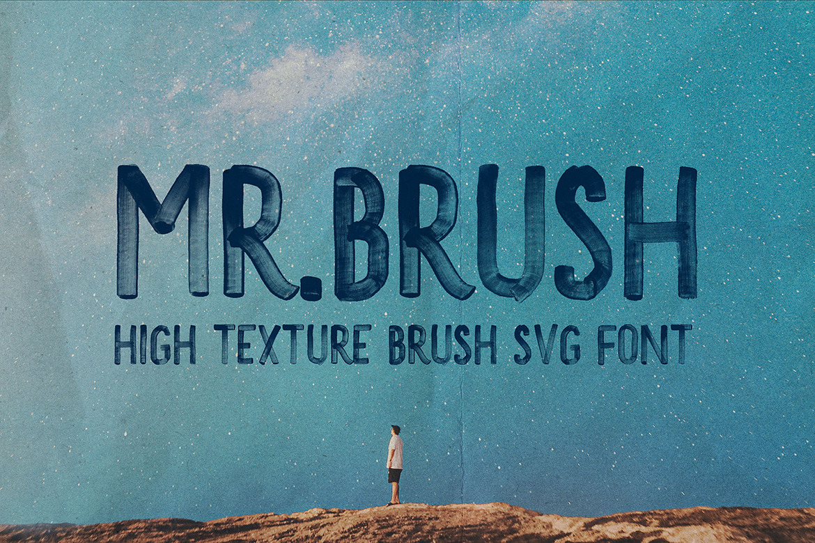 MrBrush SVG Brush Font