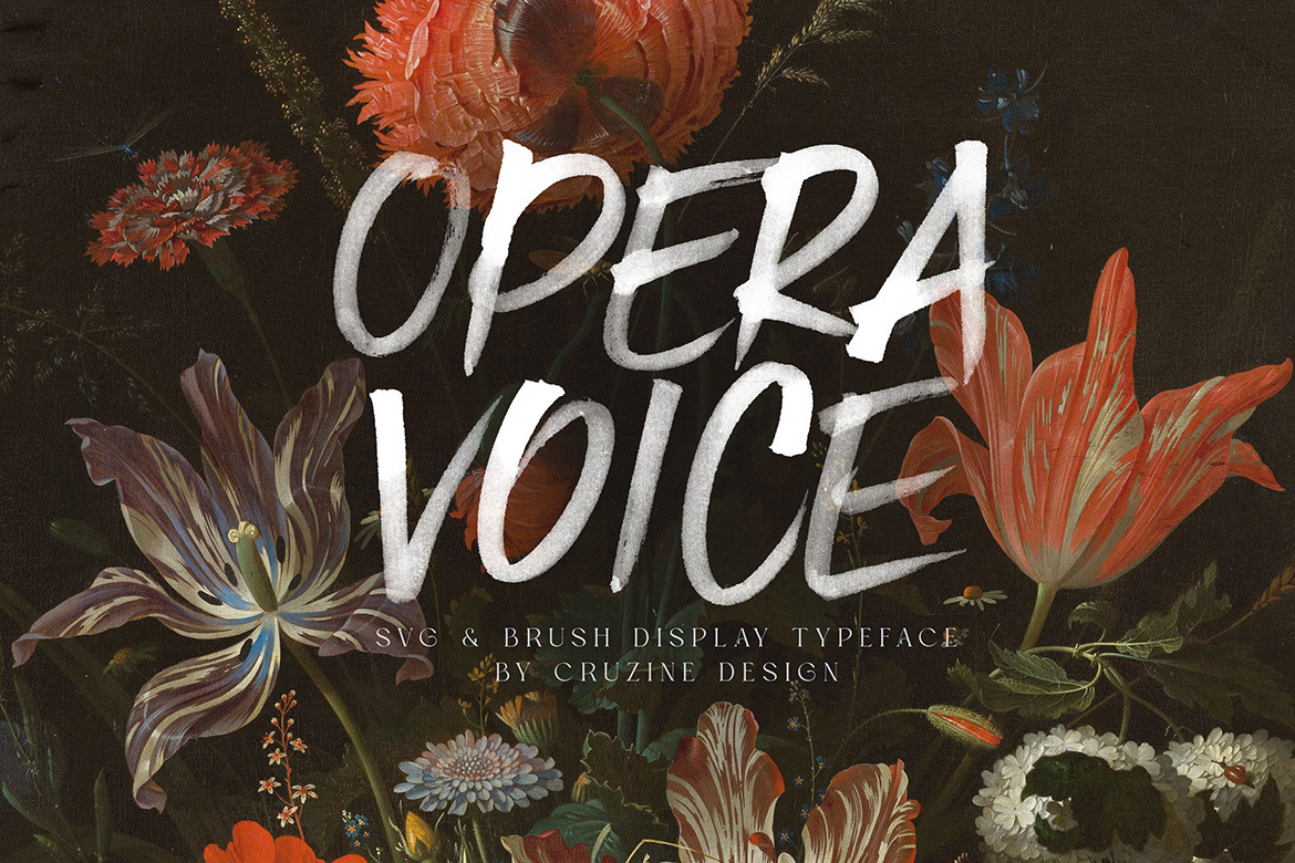 Opera Voice SVG Brush Font Opera Voice SVG Brush Font