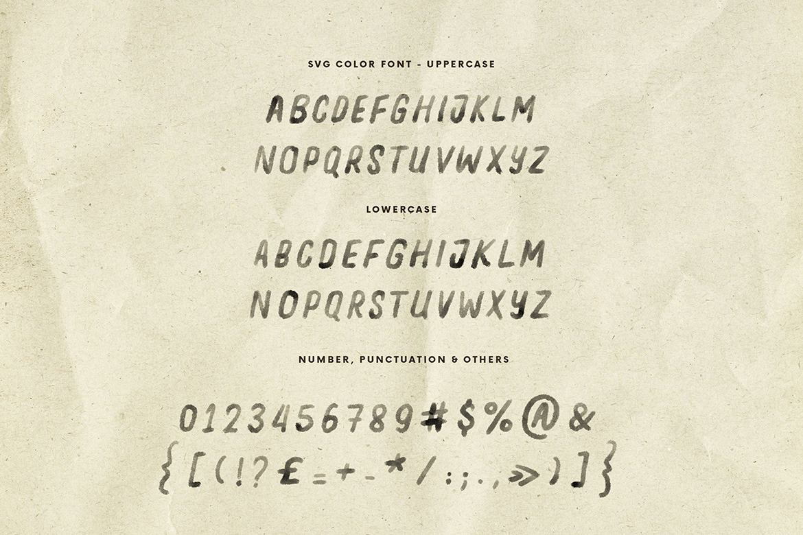 Tangerine Season SVG Brush Font Tangerine Season SVG Brush Font
