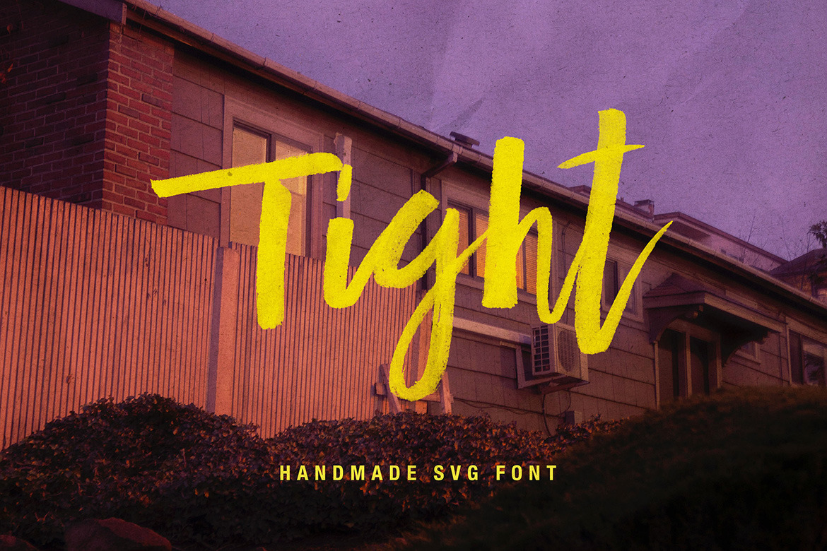 Tight SVG Brush Script Tight SVG Brush Script