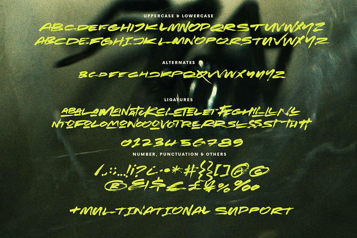 Venom Zone SVG Brush Font Venom Zone SVG Brush Font