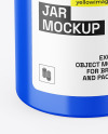 Glossy Jar With Pills Mockup