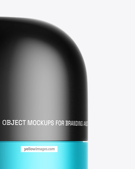 Matte Metallic Cosmetic Jar Mockup