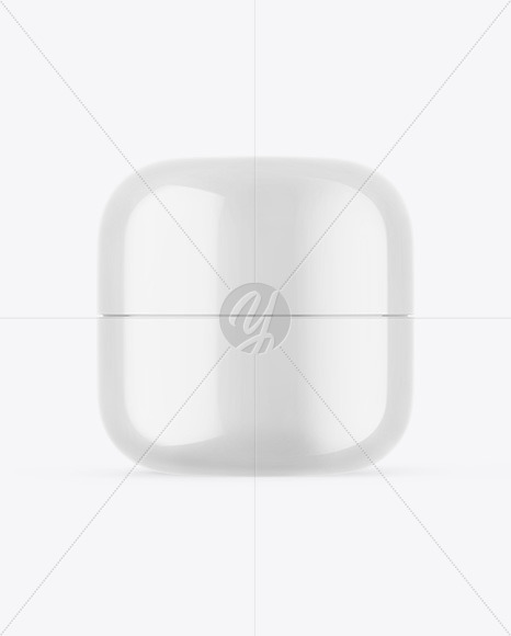 Glossy Cosmetic Jar Mockup