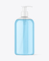 Clear Plastic Bottle w/ Pump Mockup Clear Plastic Bottle w/ Pump Mockup