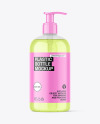 Clear Plastic Bottle w/ Pump Mockup Clear Plastic Bottle w/ Pump Mockup