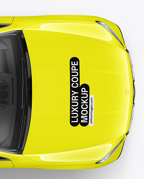 Luxury Coupe Mockup - Top View