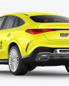 Luxury Coupe Mockup - Back Half Side View