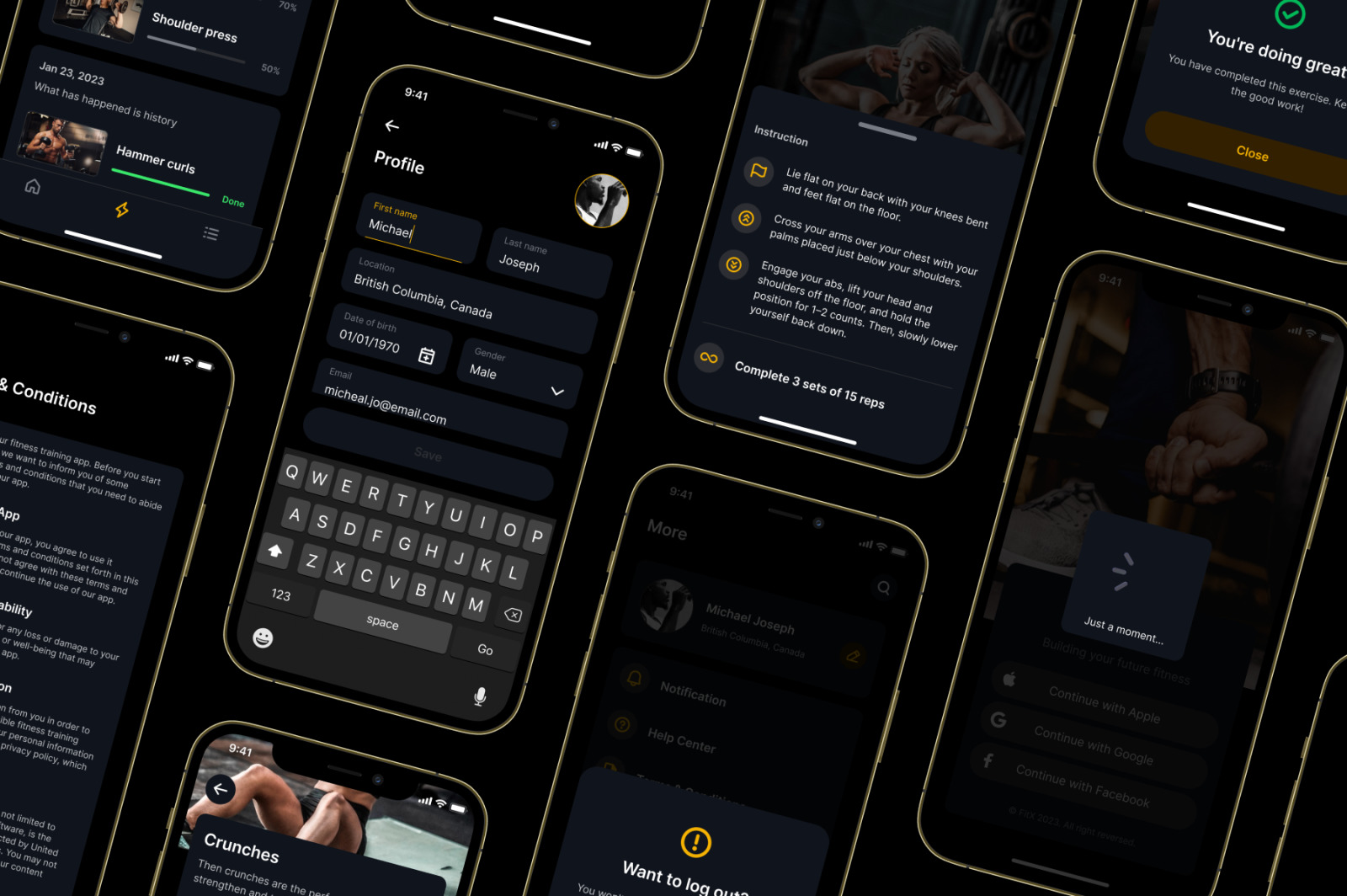 FitX - Workout Mobile App UI Kit FitX - Workout Mobile App UI Kit
