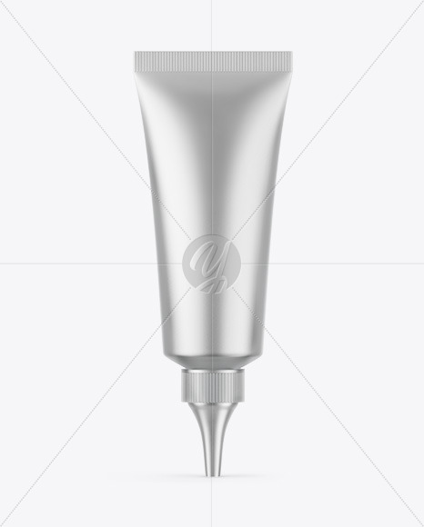 Matte Metallic Cosmetic Tube Mockup