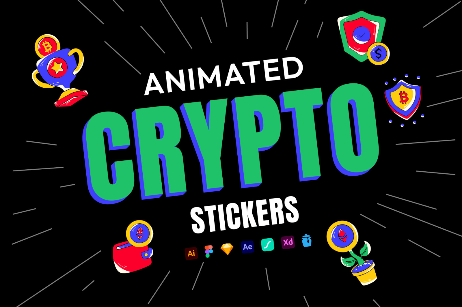 Animated Crypto Stickers