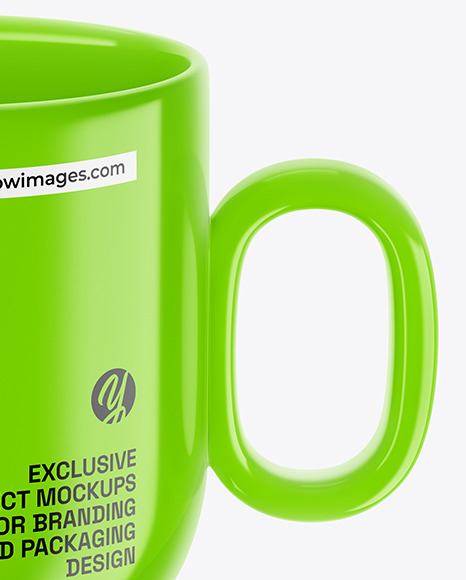 Glossy Coffee Cup Mockup