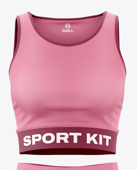 Women's Fitness Kit Mockup - Front View