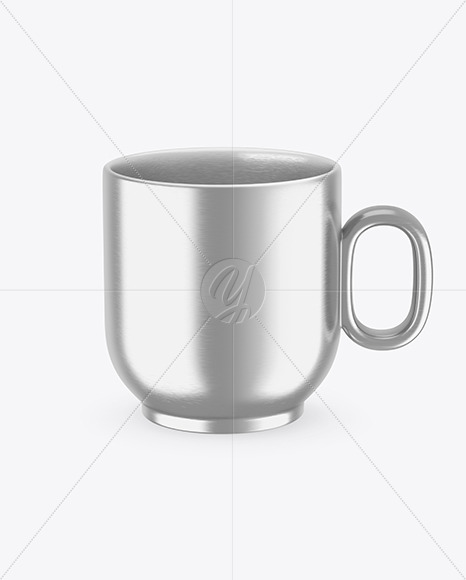 Metallic Coffee Cup Mockup