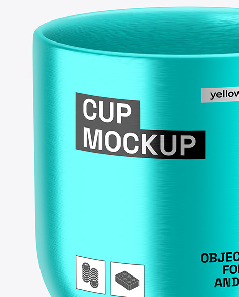 Metallic Coffee Cup Mockup