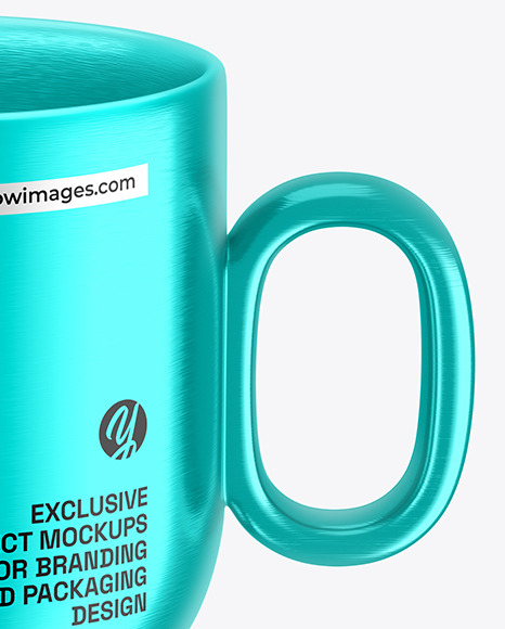 Metallic Coffee Cup Mockup