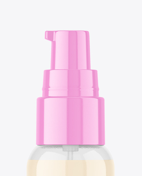 Clear Bottle w/ Pump Mockup