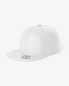 Snapback Cap w/ Sticker Mockup