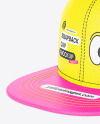 Snapback Cap w/ Sticker Mockup