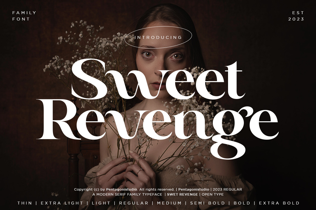Sweet Revenge | 8 Family Font Sweet Revenge | 8 Family Font