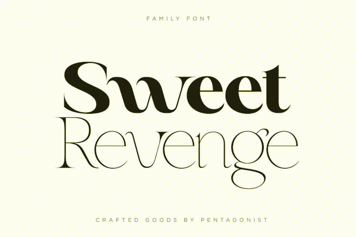 Sweet Revenge | 8 Family Font Sweet Revenge | 8 Family Font