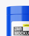 Glossy Jar With Pills Mockup