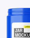 Glossy Jar With Pills Mockup