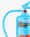 Glossy Fire Extinguisher Mockup