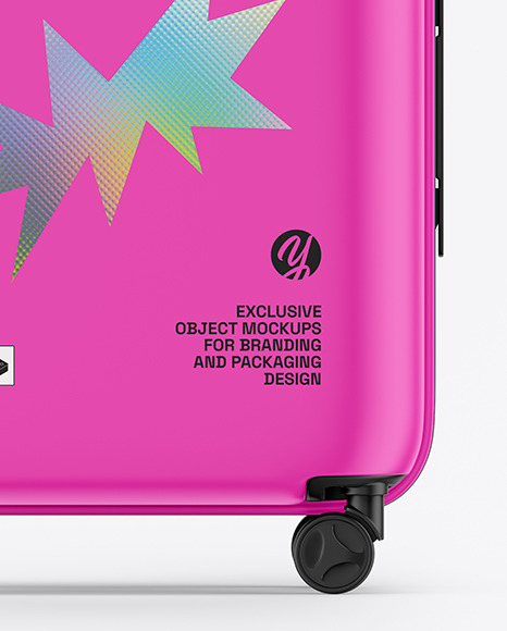 Matte Travel Suitcase Mockup