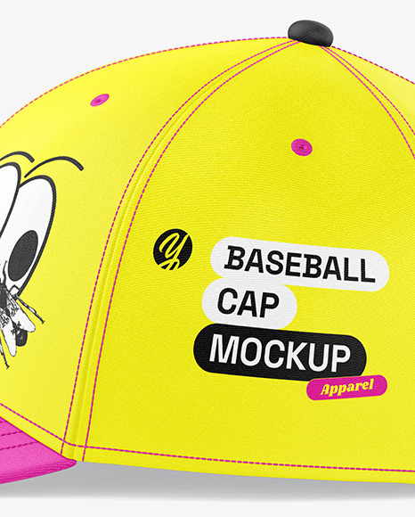 Baseball Cap Mockup - Side View