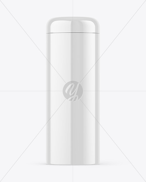 Glossy Tin Can Mockup