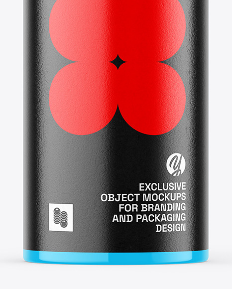 Glossy Tin Can Mockup