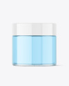 Clear Glass Cream Jar Mockup