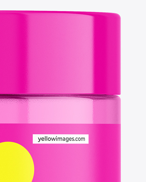 Colored Glass Jar Mockup Colored Glass Jar Mockup