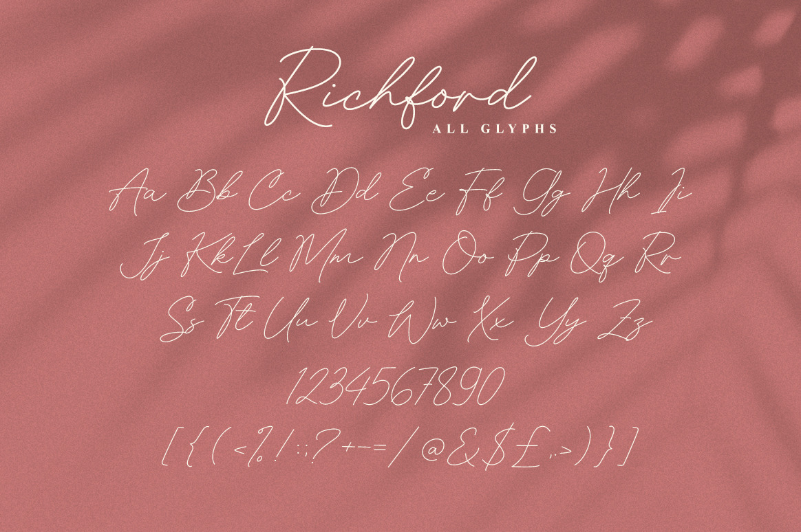 Richford Signature Font Richford Signature Font