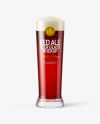 Red Ale Beer Glass Mockup