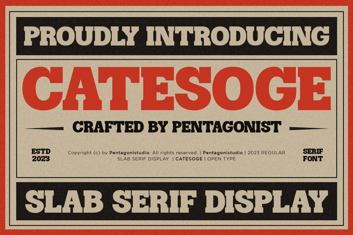 Catesoge | Retro Slab Catesoge | Retro Slab