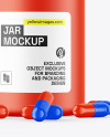 Matte Jar W/ Pills Mockup