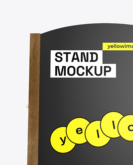 Wooden Stand Mockup