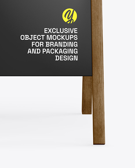 Wooden Stand Mockup